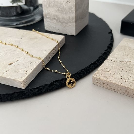 Gucci Interlocking Gold Chain Necklace