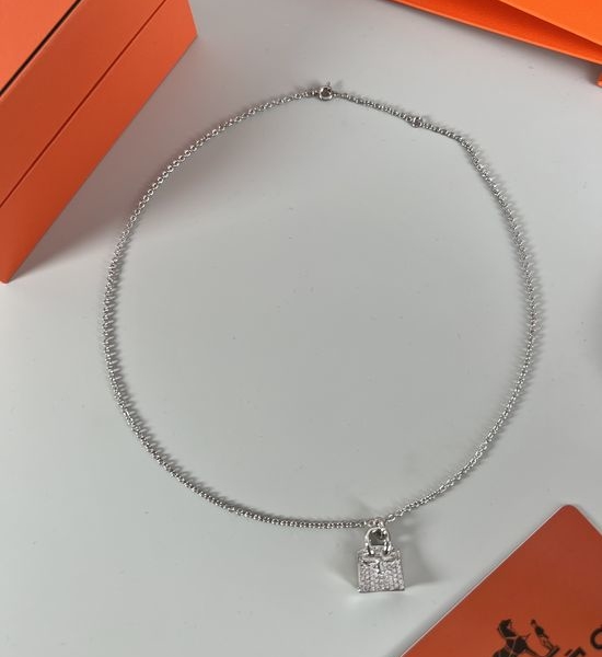 Hermes Mini Bag Shape Decorative Necklace