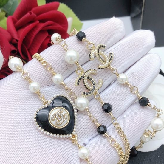 Chanel Heart Pendant Long Sweater Chain