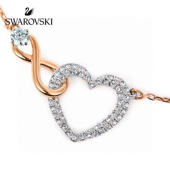 Swarovski Interwoven Heart Infinity Pendant Necklace
