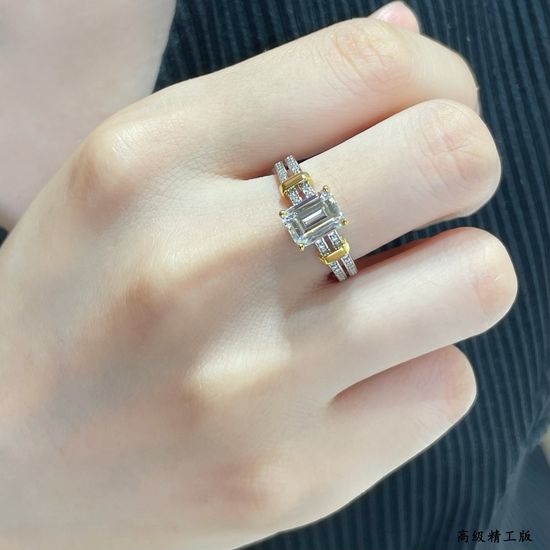 Tiffany & Co. Two-tone Diamond Simulant Ring
