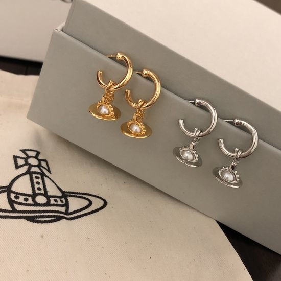 Vivienne Westhood Mini Three-dimensional Planet Earrings