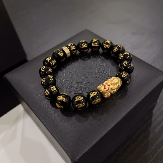 Chrome Hearts Minimalist Style Beaded Bracelet