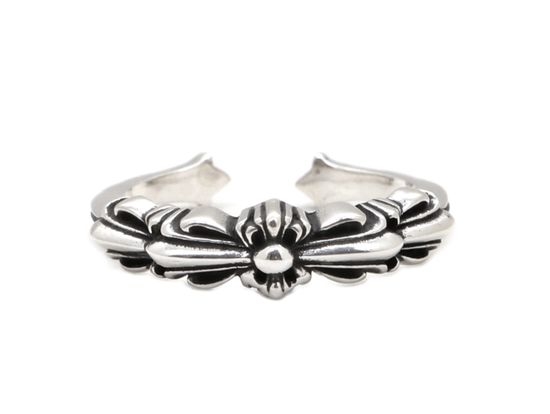 Chrome Hearts Sleek Cross Pattern Open Ring