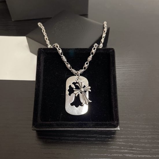 Chrome Hearts Vintage Cross Design Necklace