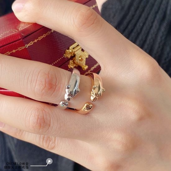 Cartier Gold Plated Leopard Design Ring