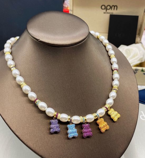 Apm monaco APM Bear Pearl Non-adjustable Necklace Gift