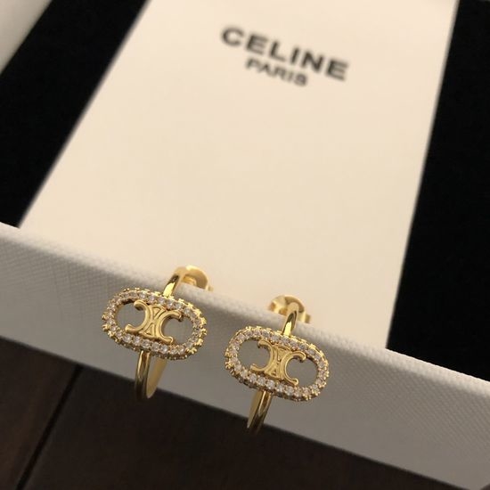 Celine Sparkling Full Diamond Classic Earrings