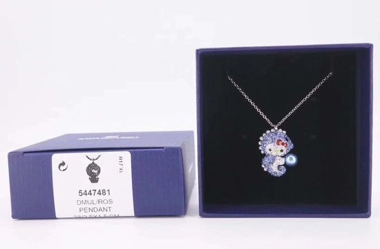 Swarovski Cartoon Crystal Pendant Clavicle Necklace