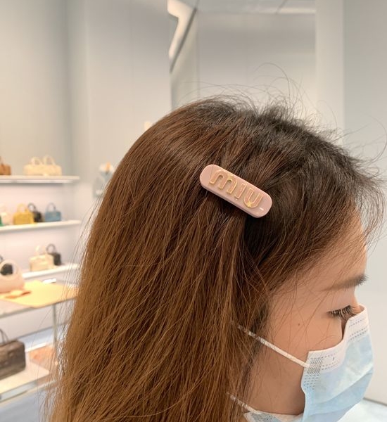 Miu Miu Delicate Handmade Hair Clips One Pair