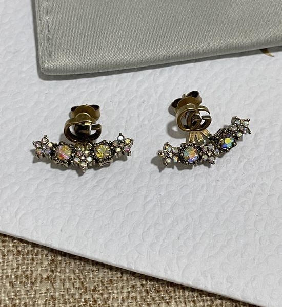 Gucci Vintage Colored Diamond Stud Earrings