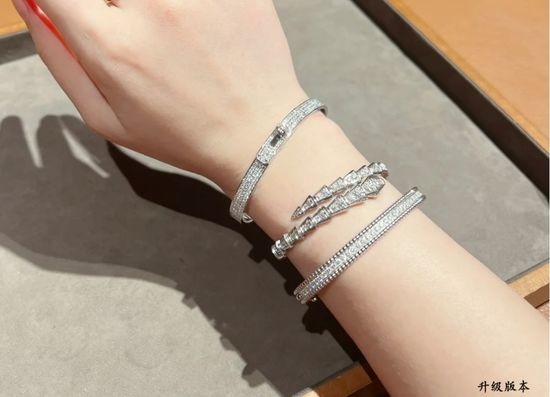 Hermes Full Diamond Paved Bangle