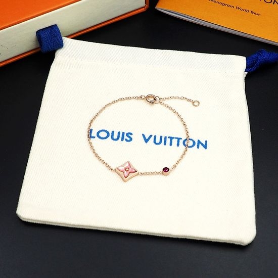 Louis Vuitton LV Flower Shell Ruby Bracelet