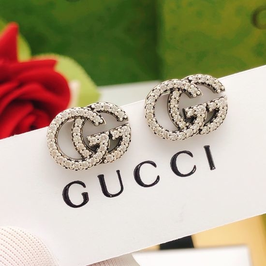 Gucci Mini Silver Stud Earrings