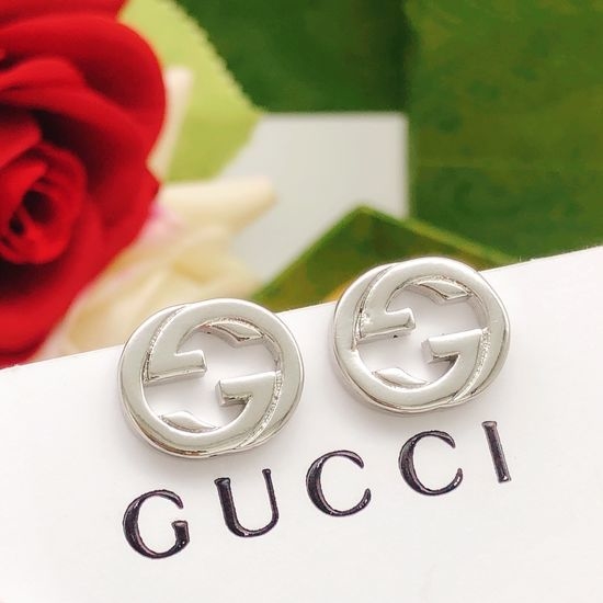 Gucci Mini Smooth Silver Stud Earrings