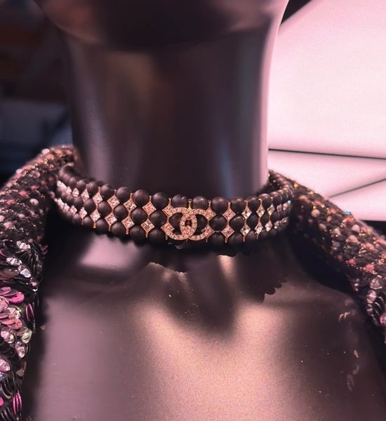 Chanel Beaded Evening Necklace