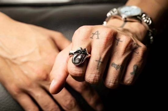 Chrome Hearts Vintage Rock Hearts Punk Style Ring