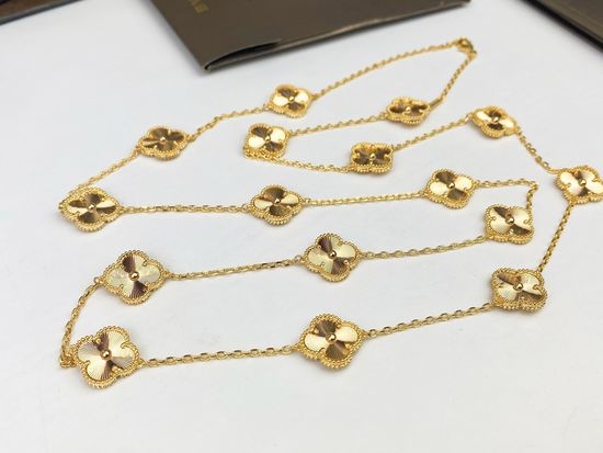 Van Cleef & Arpels VCA Clover Long Sweater Chain Necklace