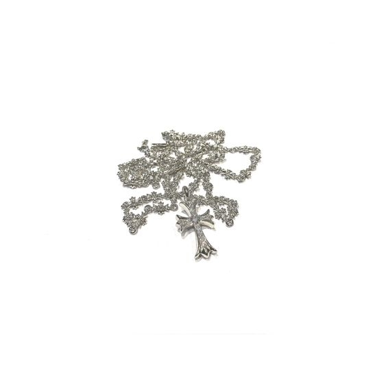 Chrome Hearts Small Cross Flower Pendant Necklace