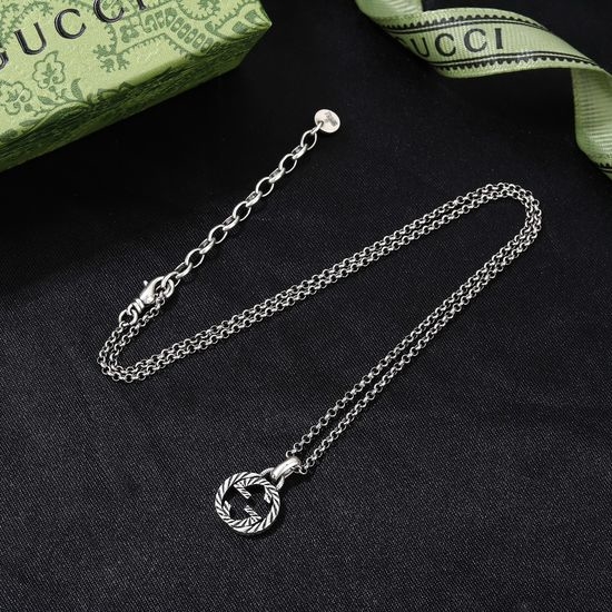 Gucci Bold Double G Pendant Necklace