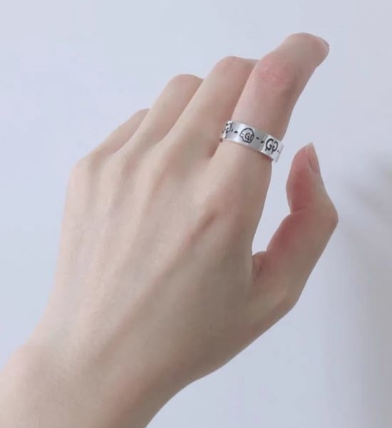 Gucci Fun Pattern Couple Ring Casual Style