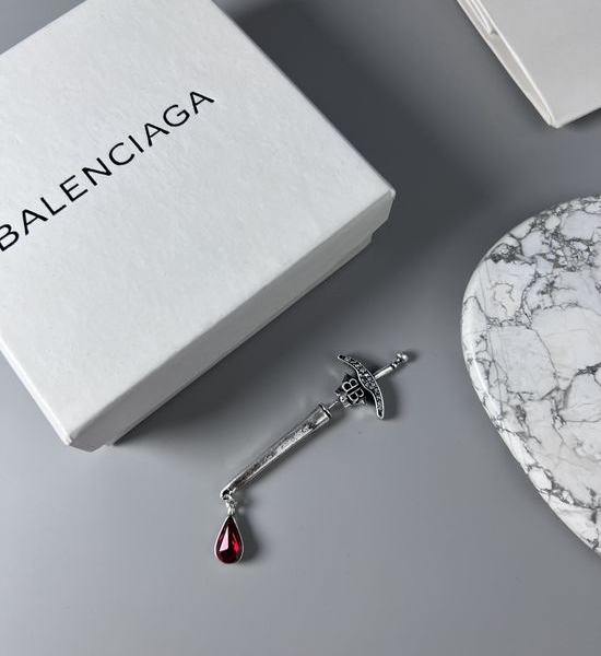 Balenciaga Sword Shape Stylish Unique Stud Earrings