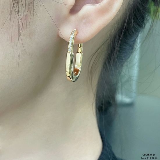 Tiffany & Co. Tiffany Lock Medium Hoop Earrings