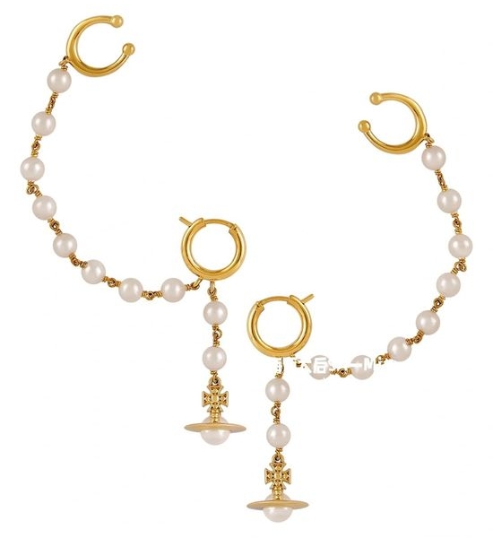 Vivienne Westhood Pearl Ear Cuff Integrated Earrings