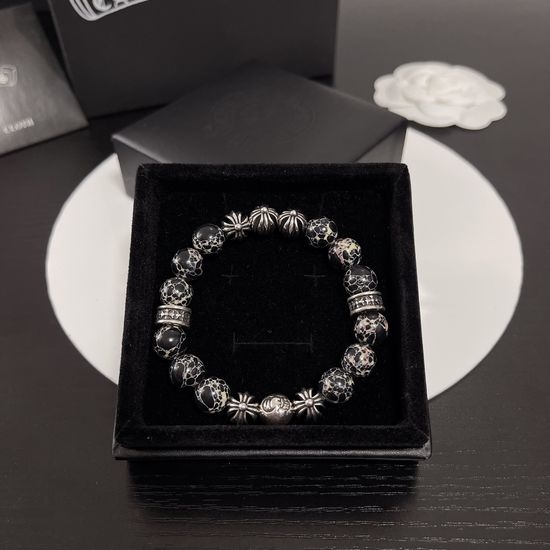 Chrome Hearts Natural Beaded Stretch Bracelet