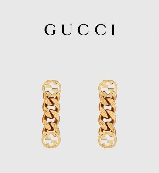 Gucci Interlocking Drop Earrings
