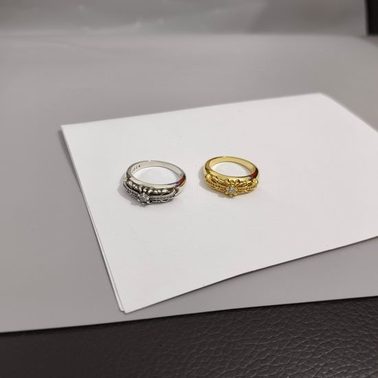Chrome Hearts Diamond Inlaid Vintage Ring