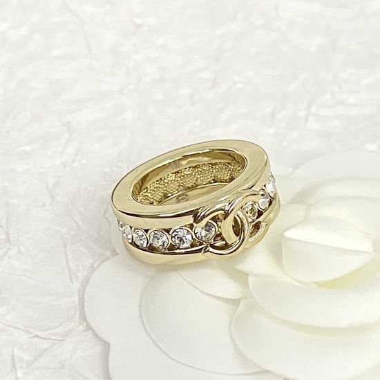 Chanel Smooth Diamond Inlaid Ring