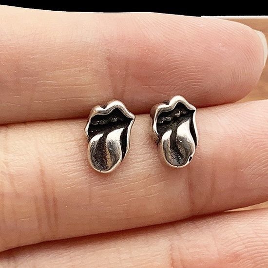 Chrome Hearts Tongue Design Stud Earrings Trendy Jewelry