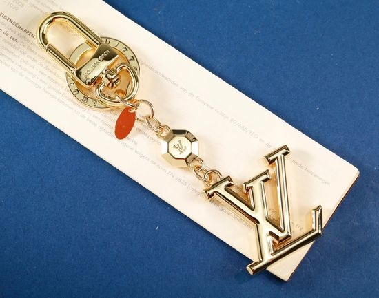 Louis Vuitton LV Octagonal Tag Pendant Keychain Accessory