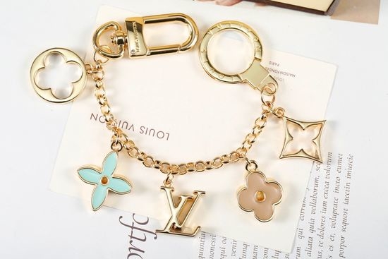 Louis Vuitton LV Three-dimensional Floral Chain Keychain