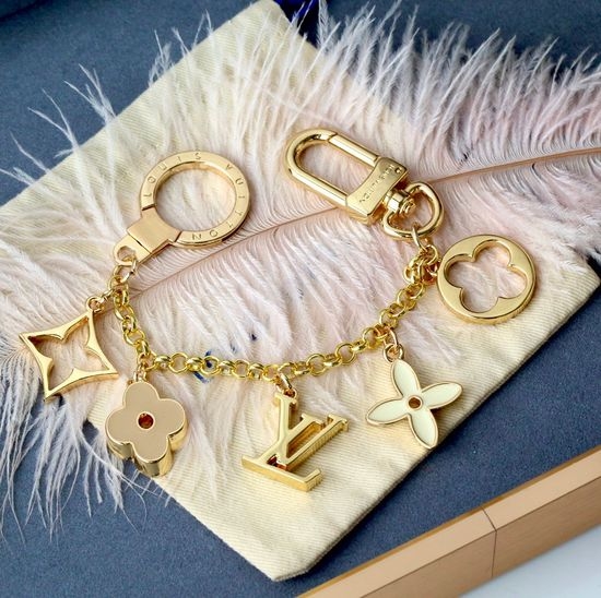 Louis Vuitton LV Three-dimensional Glue Flower Chain Keychain