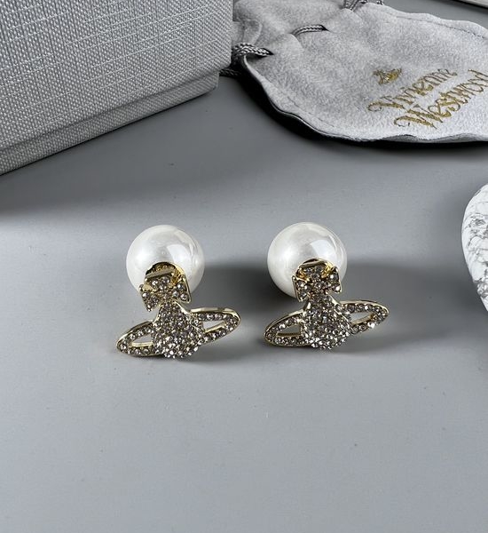Vivienne Westhood Planet Design Stud Earrings