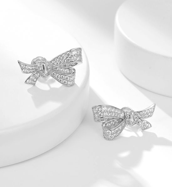 Graff Bowknot Butterfly Diamond Drop Earrings