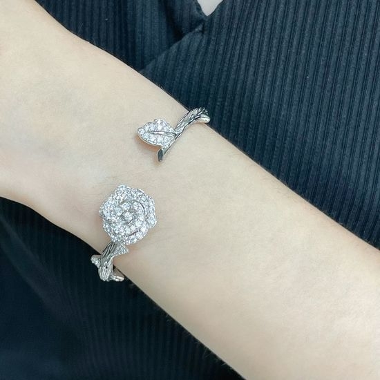 Piaget Layered Rose Design Open Bracelet