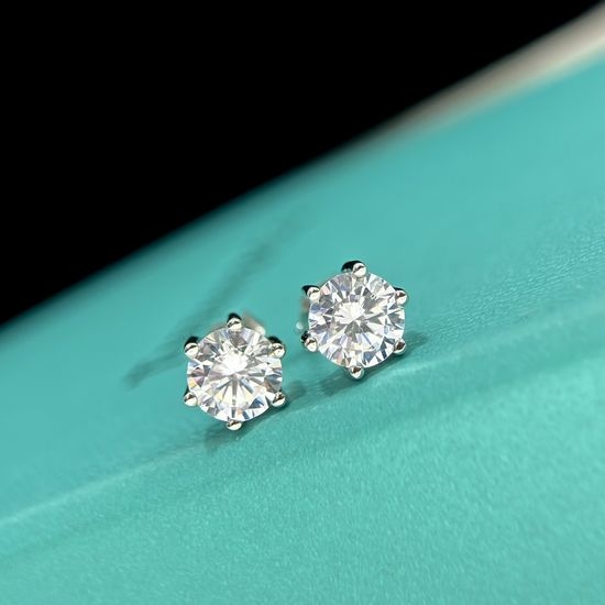 Tiffany & Co. Classic Six Claw Diamond Earrings