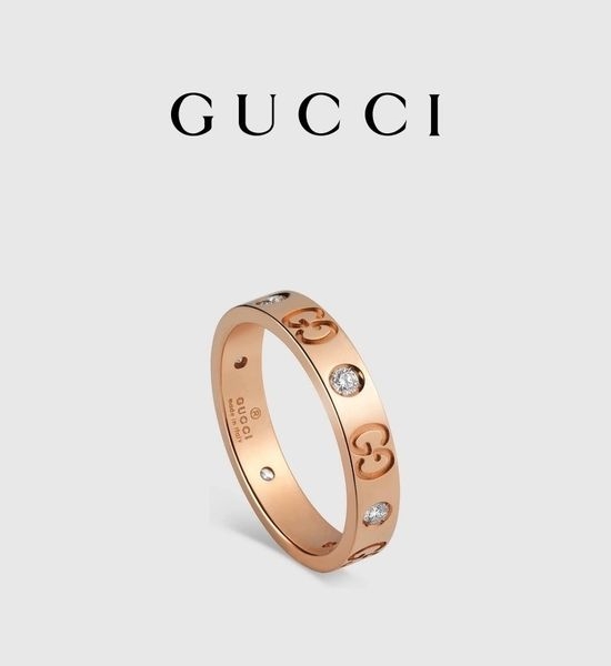 Gucci Diamond Band Ring Classic Jewelry