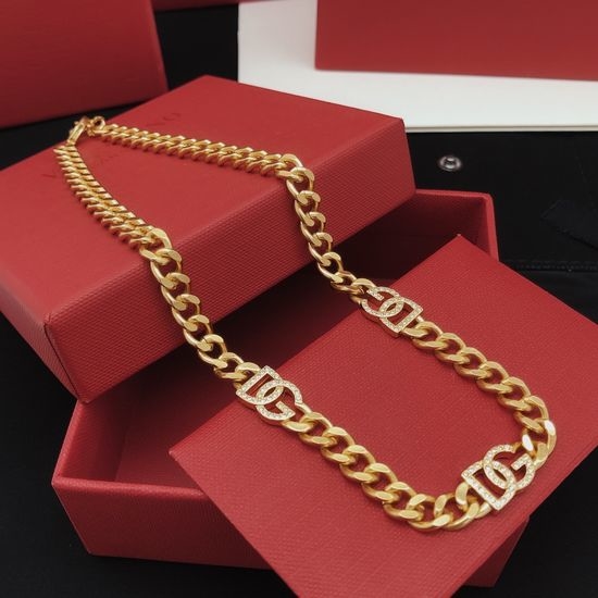 Dolce & Gabbana Classic Style Necklace Brass Material