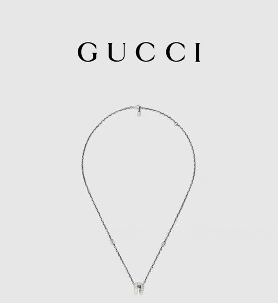 Gucci Horsebit Decorated Pendant Necklace