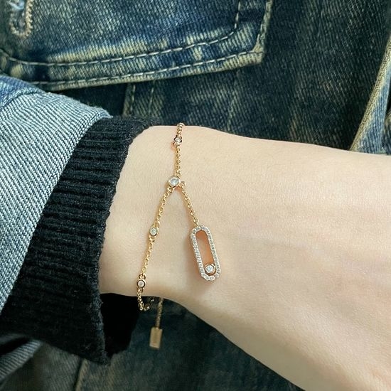 Messika Vertical Full Diamond Adjustable Bracelet