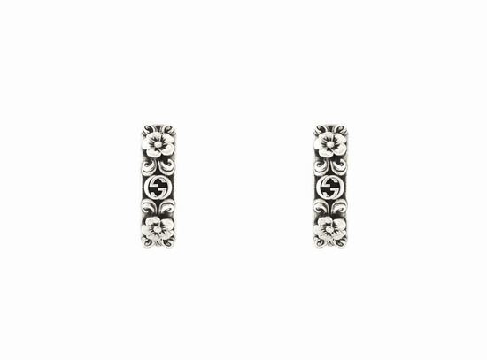 Gucci Interlocking G Flower Stud Earrings