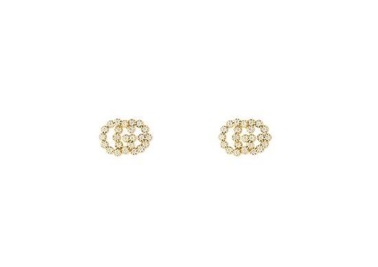 Gucci Polished Gold Plated Stud Earrings