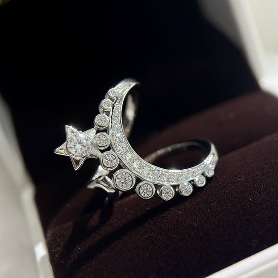 Chanel Moon Star Open Ring