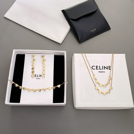 Celine Multi Heart Design Jewelry Set