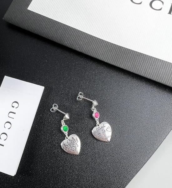 Gucci Heart-shaped Stud Earrings