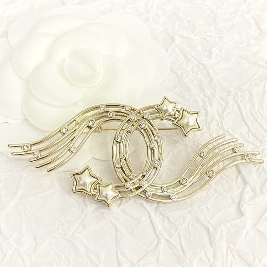 Chanel Meteor Star Brooch Luxury Exquisite Decorative Pin